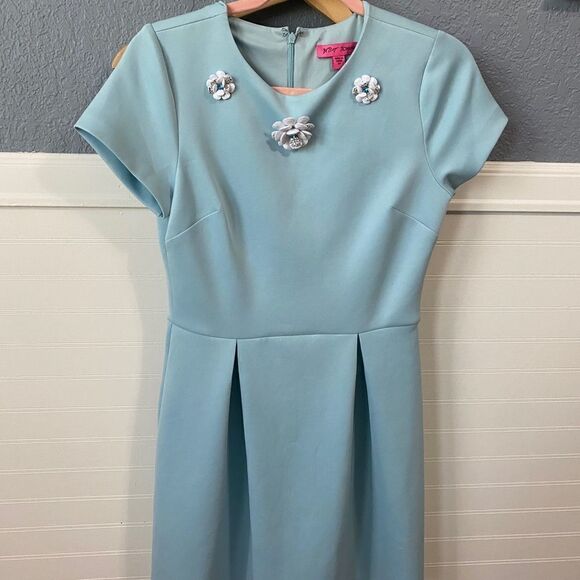 Betsey Johnson Embellished Blue Dress - Picture 2 of 5